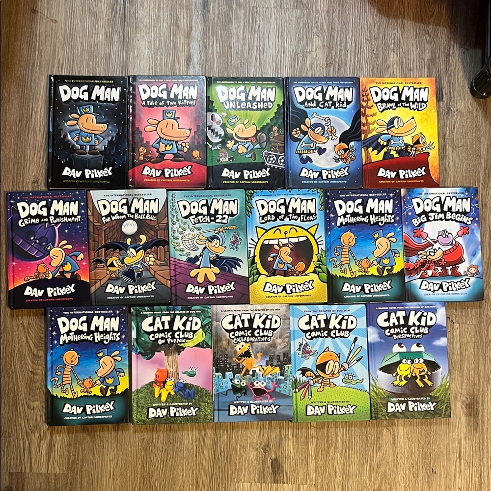 Dog Man and Cat Kid Comic Club Book Collection